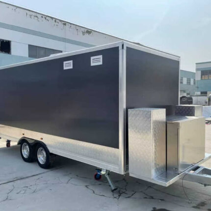 New Catering Trailer Towable Food Trailer for Snack Fast Food Hotdogs Candies Chips Ice Cream Fast Retail